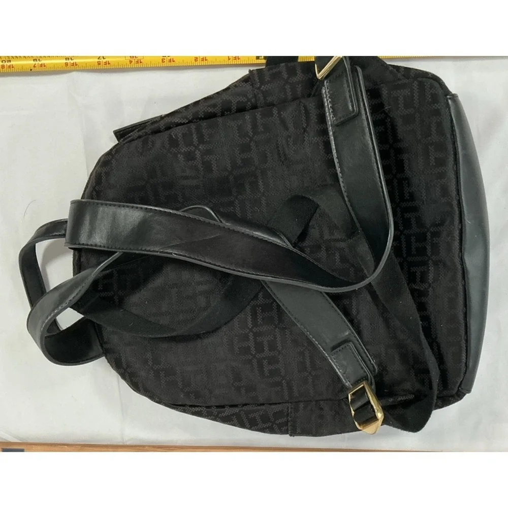 Tommy Hilfiger Logo Black Backpack 12